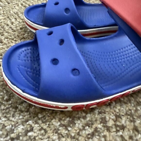 Crocs Bayaband Sandals Kids Cerulean Blue Kids Size J 2 - Picture 8 of 12